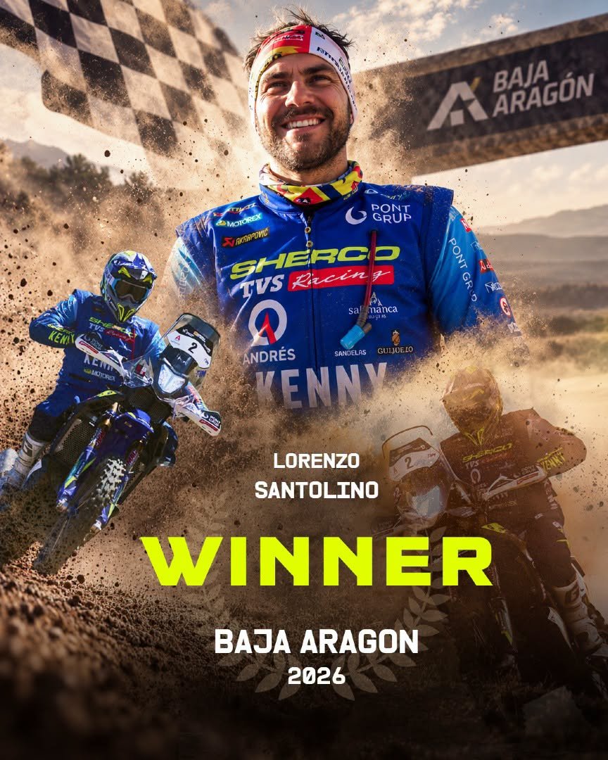 Lorenzo Santolino Baja Aragon Rally Raid Sherco 450 SRF Sherco TVS Rally Factory