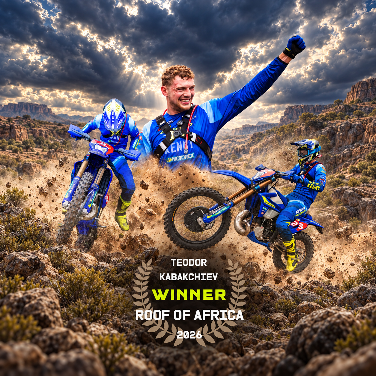 Teodor Kabakchiev Roof of Africa 2026 Sherco 300 SE XTREM
