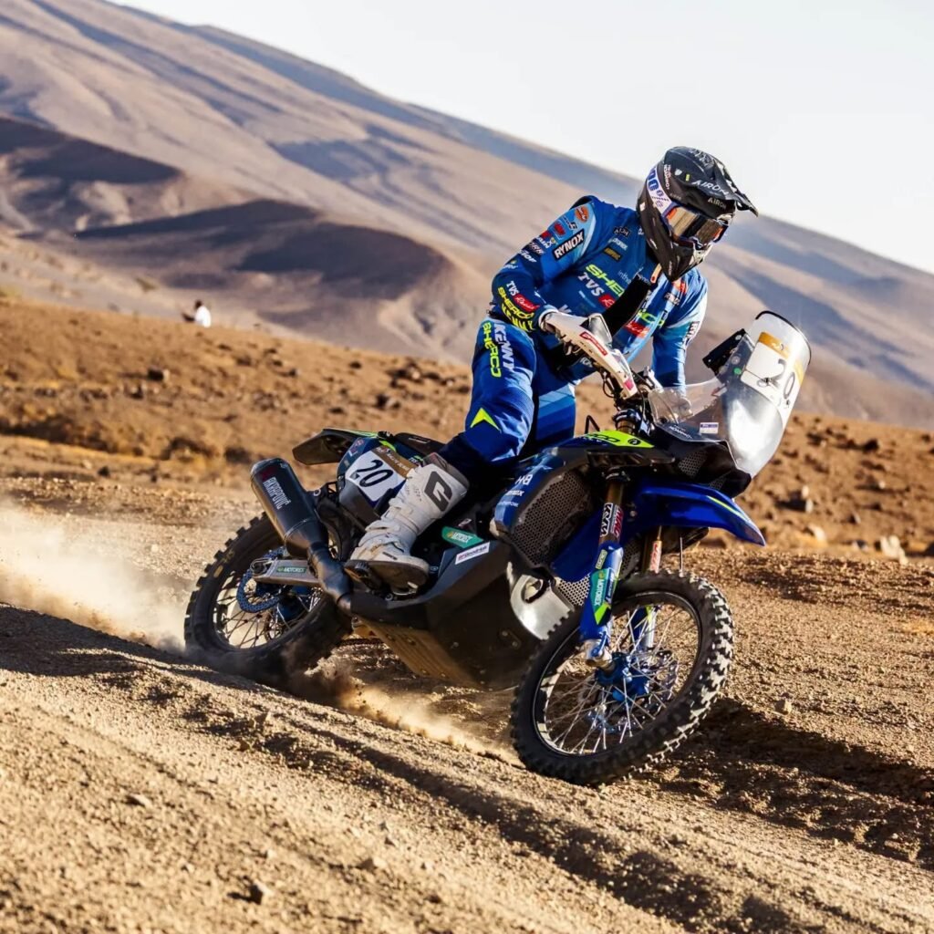 רוכב Sherco TVS Rally Team בראלי מרוקו 2026